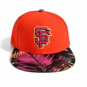 New Era 59FIFTY San Francisco Giants Hat 7 5/8 Fitted Palm Tree Brim
